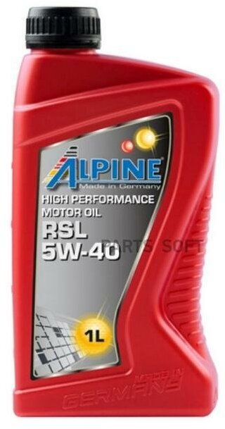 ALPINE 0100141 аьпин 5W40 RSL 1L (синт. моторное масо)