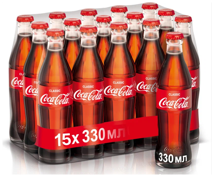 COCA-COLA (Кока-Кола) 15 шт по 0,33л стекло - фотография № 1