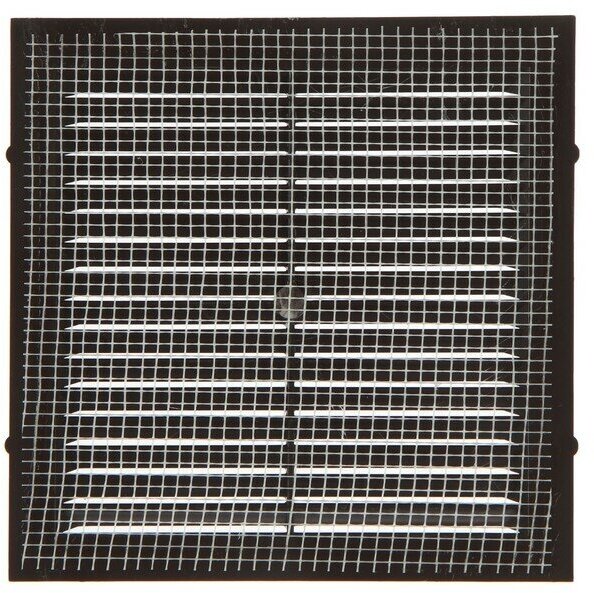 Решетка вентиляционная "КосмоВент" Люкс Л155КР, 155х155мм, с сеткой, неразъемная, коричневая - фотография № 3