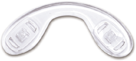 Носовые упоры сплошные мостики OptiTech для очков повышенной комфортности, противоскользящие, крепление "под винт", 32 мм, 1 шт.