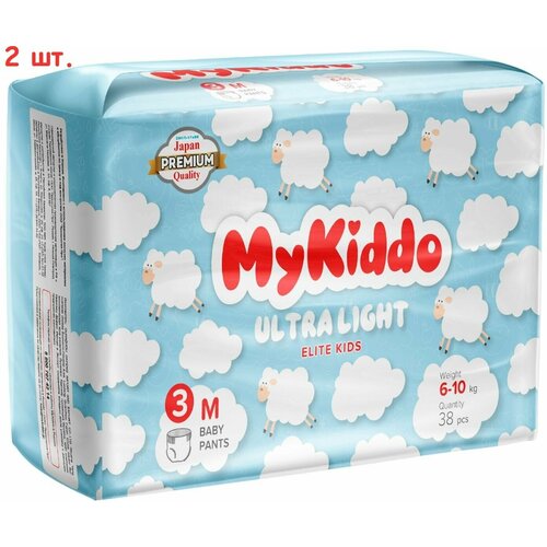 Подгузники-трусики Elite Kids ультратонкие M 6-10кг 38шт (2 шт.)