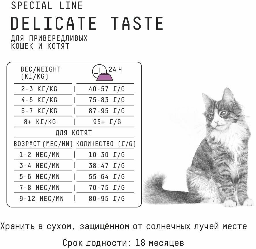 Ajo корм низкозерновой для привередливых кошек и котят 400г - фотография № 4