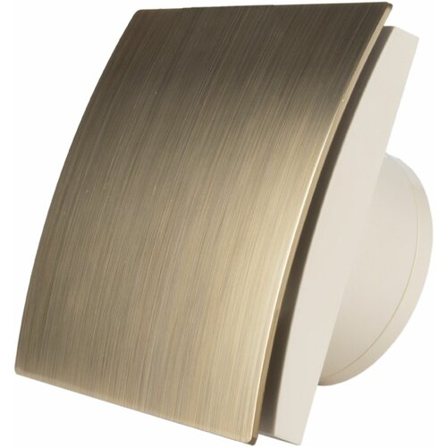 Вентилятор вытяжной для ванны MM-Р-01 дизайнерский, сверхмощный, пластик гнутый, золото, с обратным клапаном Mmotors