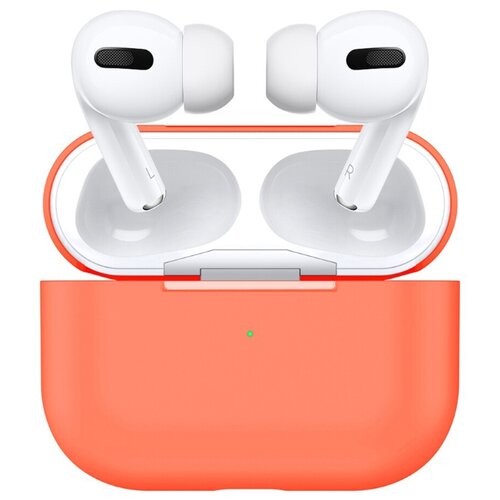 фото Силиконовый чехол для airpods pro, оранжевый, isa