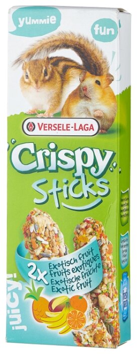 Versele-Laga Crispy палочки для хомяков и белок с экзотическими фруктами 2*55 г