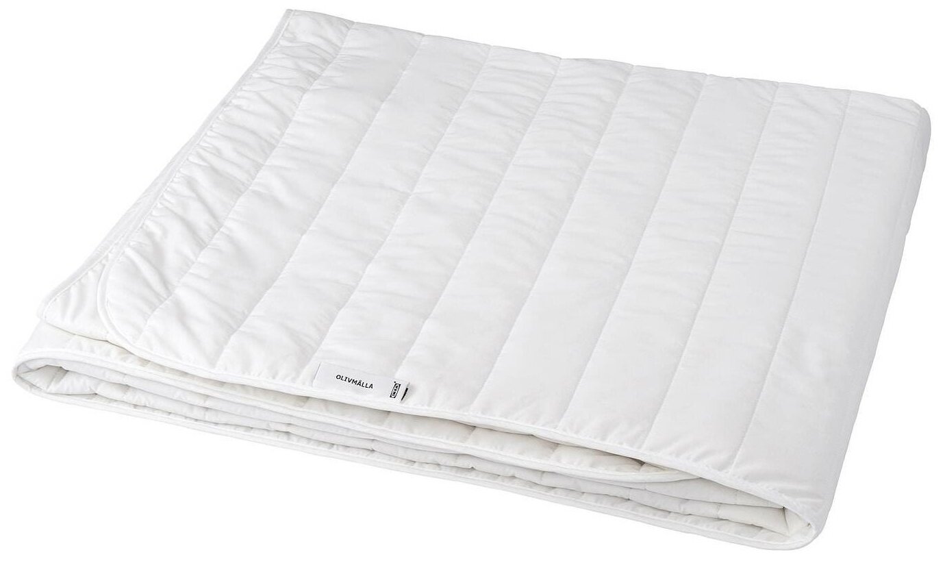 Одеяло икеа Оливмолла, теплое,150 х 200 см, белый - фотография № 1