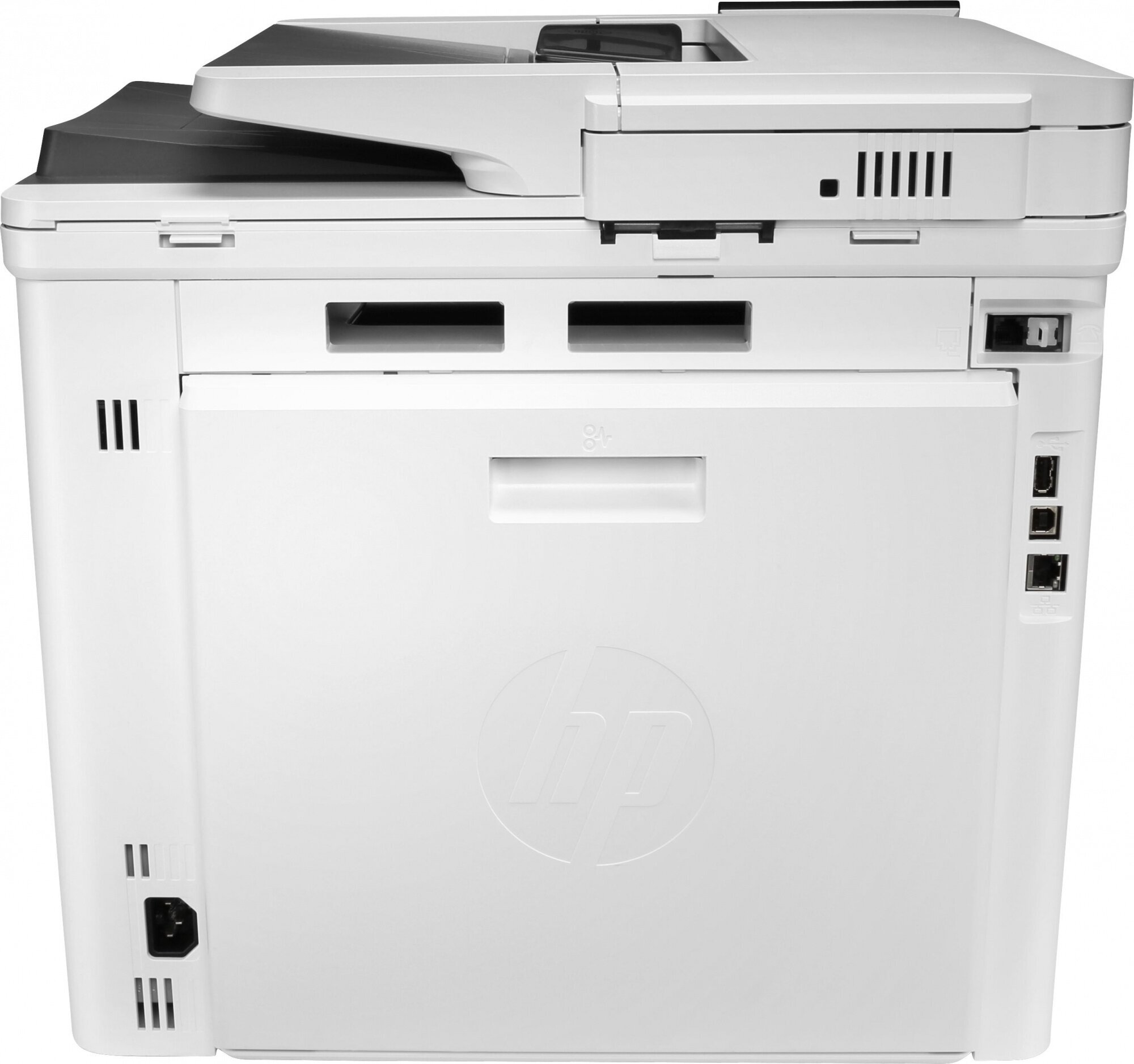 Многофункциональное печатающее устройство HP Color LaserJet Enterprise MFP M480f (p/c/s/f, A4, 600x600 dpi, 27(27)ppm, 2Gb, 2trays 50+250, ADF 50, Duplex, USB/GigEth, 1y warr, cart. in box B 2400, CMY - фото №9