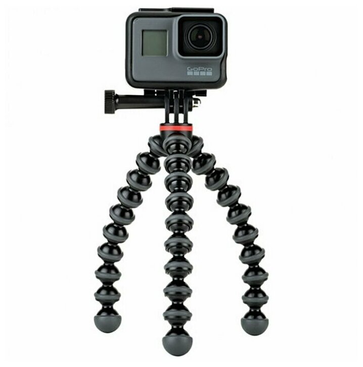 Штатив Joby GorillaPod 500 Action для фото- и GoPro камер (черный/серыйl) - фото №19