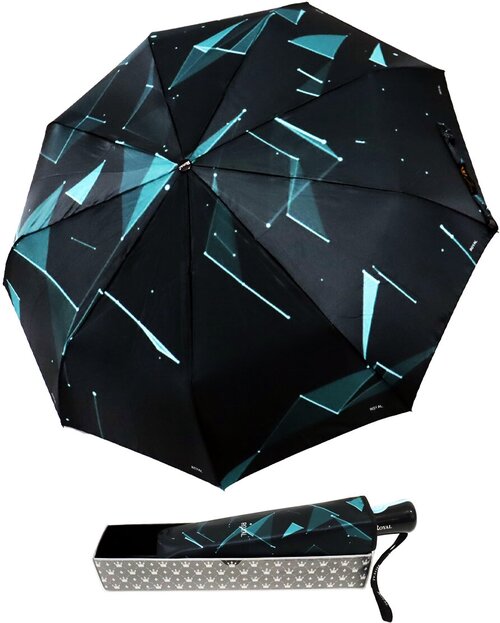 Зонт Royal Umbrella, черный, зеленый