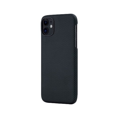 фото Чехол-накладка pitaka magez case (арамид) для apple iphone 11 black/grey plain