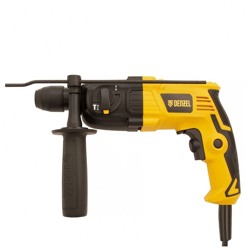 Перфораторы Перфоратор электрический Denzel RH-400-12, SDS-plus, 400 Вт, 1, 2 Дж, 2 реж. 26601