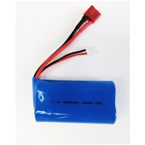 Аккумулятор 7.4V 3000mAh Li-Ion 18650 для Remo Hobby 1/16 Smax, S-Evor, Rocket, Dingo задняя коробка передач для радиоуправляемых моделей 1 5 23cc 2wd smartech xh 150015