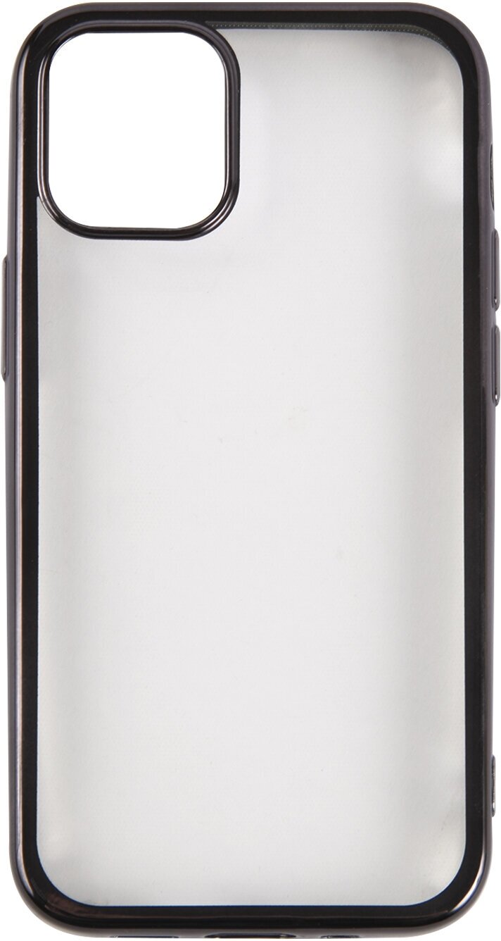 Накладка на iPhone 12 mini (5.4")/Силиконовый чехол для Apple/Бампер на Айфон 12 Мини (5.4")/Защита от царапин для iPhone/Чехол накладка черная рамка
