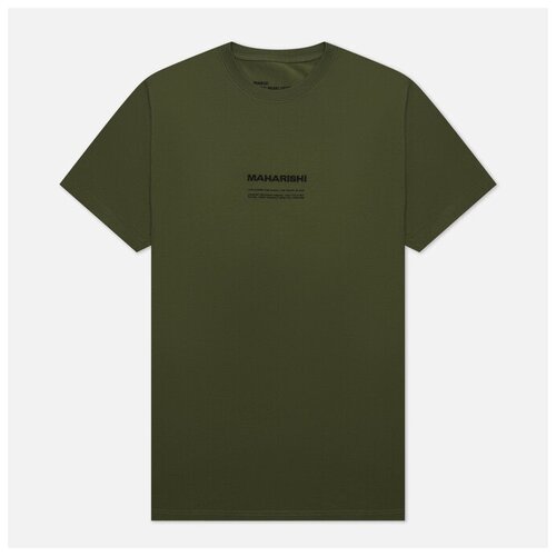 Мужская футболка maharishi Miltype Crew Neck оливковый, Размер XXXL