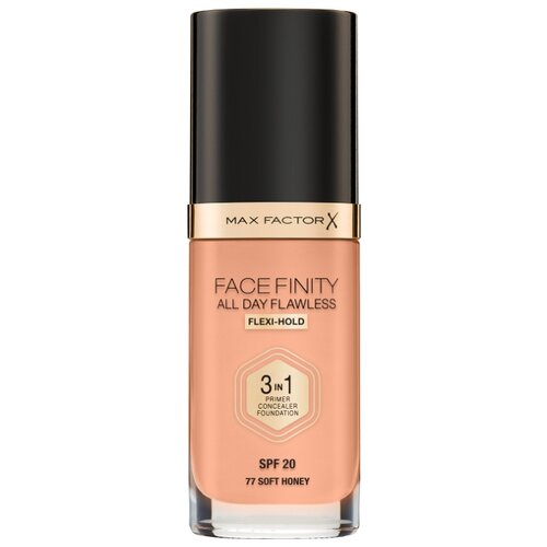 фото Max Factor Тональный крем Facefinity All Day Flawless 3-in-1, 30 мл, оттенок: 77 Soft Honey