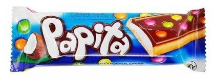 Biscolata Papita Печенье с молочным шоколадом, кокосом и драже-конфетами, 24 шт по 33 г - фотография № 2