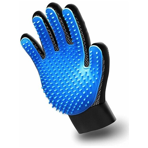 Перчатка - рукавичка для вычёсывания шерсти домашних животных 249₽