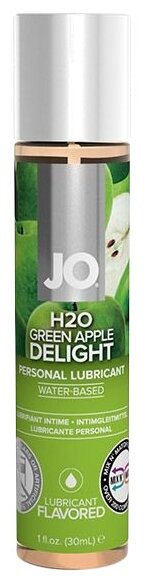 Смазка с ароматом яблока JO Flavored Green Apple H2O - 30 мл.