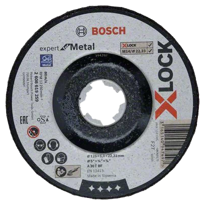 Шлифовальный абразивный диск BOSCH Expert for Metal 2608619259