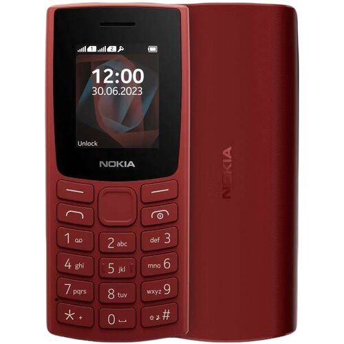 Телефон Nokia 105 (2023), 2 SIM, красный