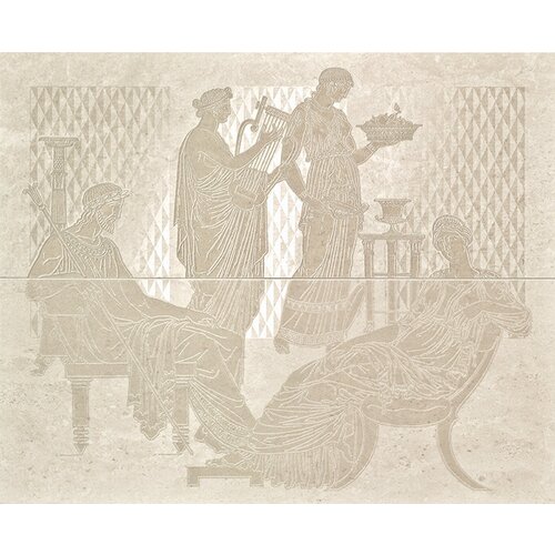 Comp Raffaello Cream Панно из 2-х пл 48х59 6334₽