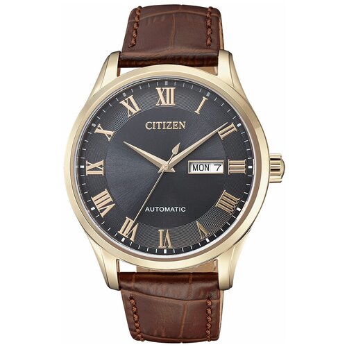 наручные часы citizen automatic коричневый Наручные часы CITIZEN Automatic, коричневый