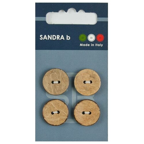 Пуговицы Sandra, бежевые, 1 упаковка пуговицы sandra темно зеленые 1 упаковка
