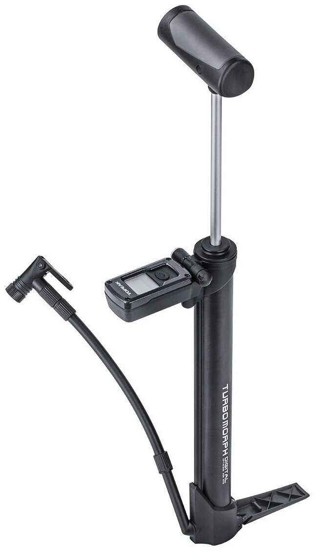 Насос велосипедный Topeak Turbo Morph Digital, 160 PSI/ 11 BAR digital gauge