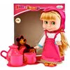 Фото #12 Интерактивная кукла Карапуз Маша и Медведь Маша с набором для чаепития, 25 см, 83033T