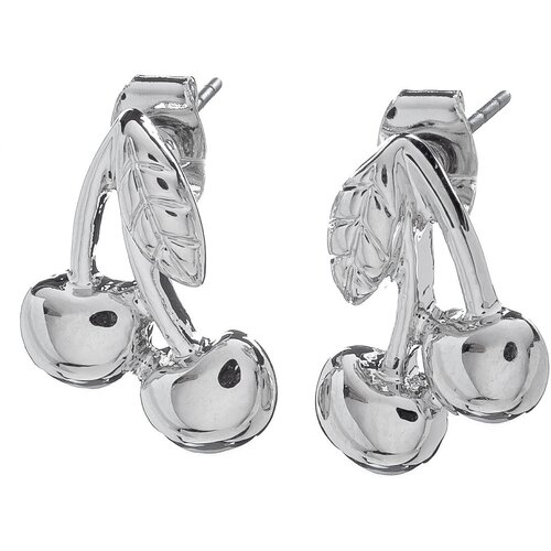 Серьги пусеты Moon Paris, серебряный