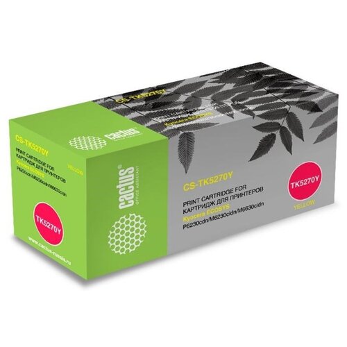 Набор картриджей Cactus CS-TK5270CMY цветной 6000 страниц совместимый для Kyocera P6230cdnM6230cidnM6630cidn 4476₽