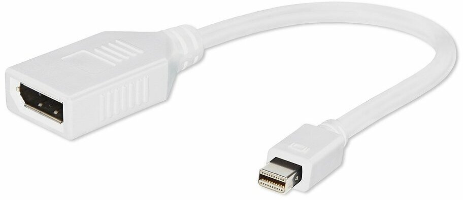 Переходник Mini DisplayPort (m) - DisplayPort(f) 0.16м белый A-mDPM-DPF-001-W