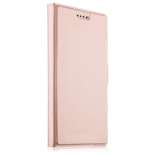 фото Чехол-книжка mypads для lg q stylus / q stylus plus (q710)/ stylo 4 на жёсткой металлической основе золотой