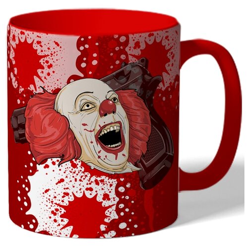 фото Кружка цветная с рисунком клоун drabs