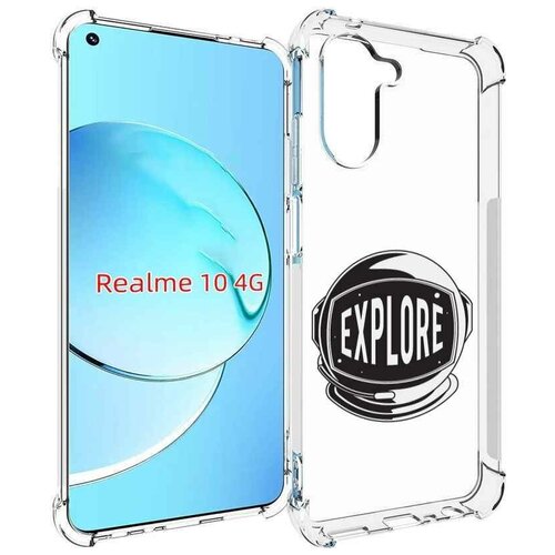 Чехол MyPads Explore для Realme 10 задняя-панель-накладка-бампер чехол mypads explore для asus zenfone 9 ai2202 задняя панель накладка бампер