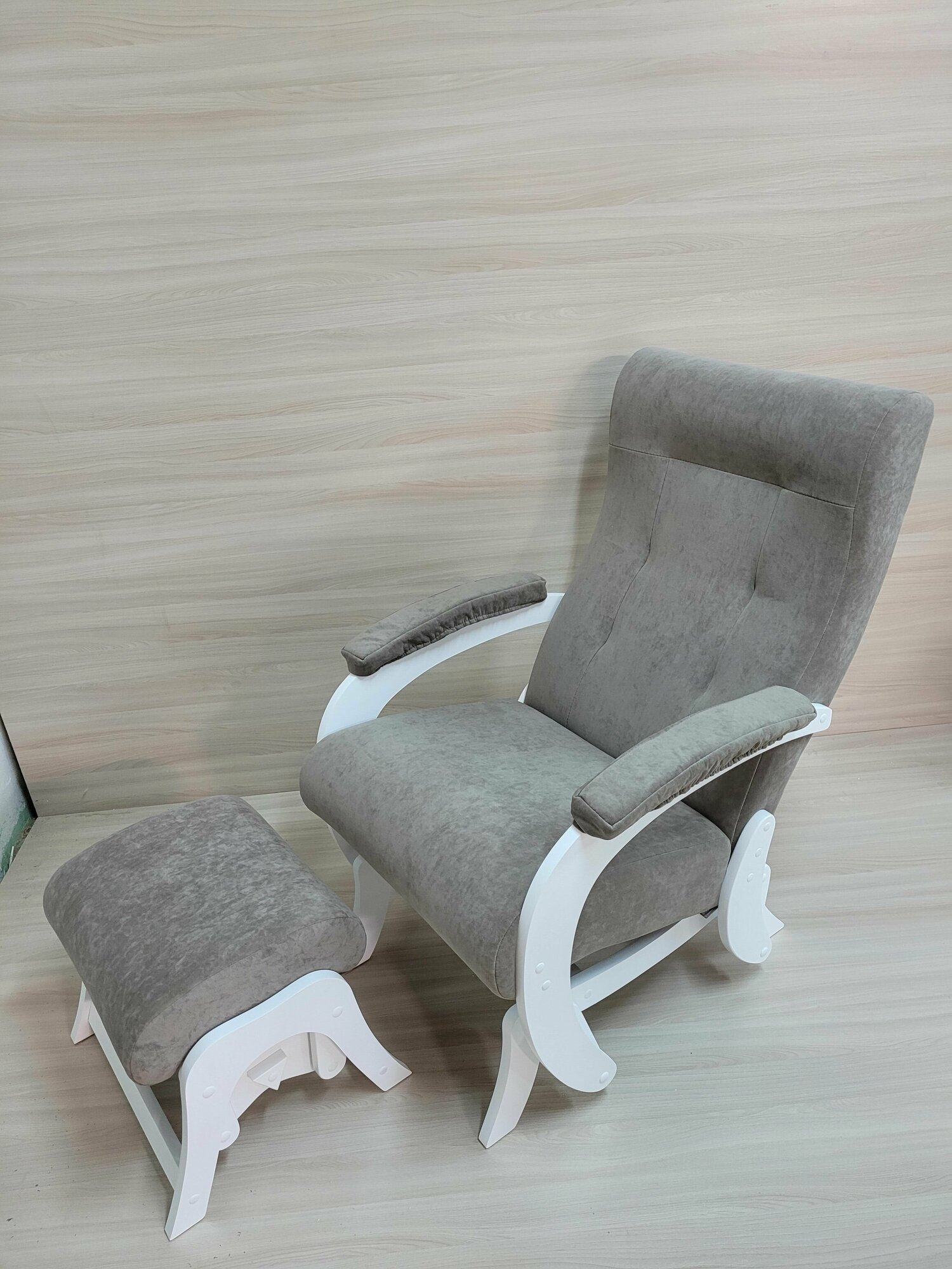 Кресло-качалка "Комфорт" Мадера 4, белый