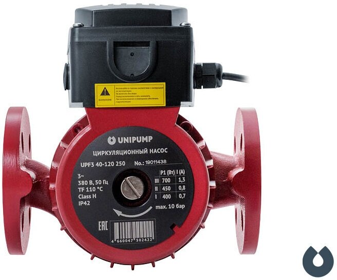 Циркуляционный насос UNIPUMP UPF3 40-160 250 76412