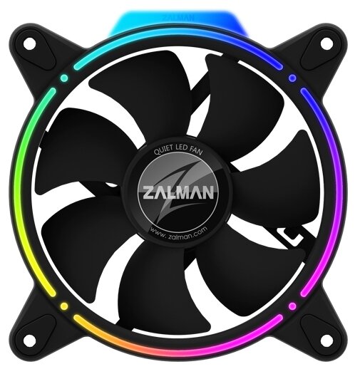 Вентилятор Zalman ZM-RFD120 120x120mm 4-pin(Molex)26dB 162gr LED Ret ZM-RFD120 .