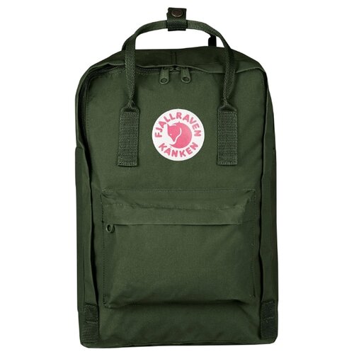фото Рюкзак fjallraven kanken laptop 17", зеленый, 30х18х42 см, 20 л