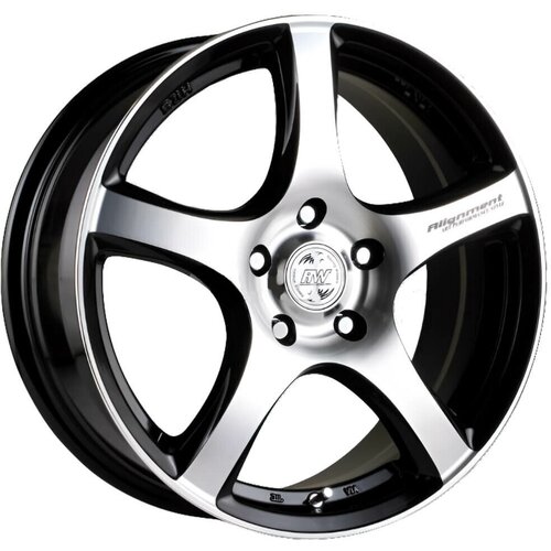 RW H-531 6.5x15 4x98 ET35 DIA58.6, Чёрный глянцевый с полировкой
