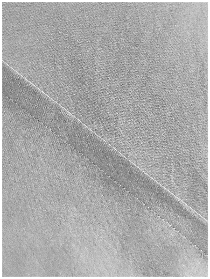 Набор наволочек из вареного хлопка 50х70 см, цвет серый, 2 шт - фотография № 3