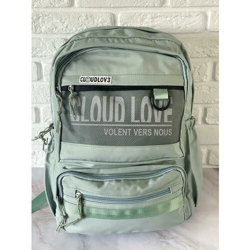Рюкзак школьный №711 светло-зеленый