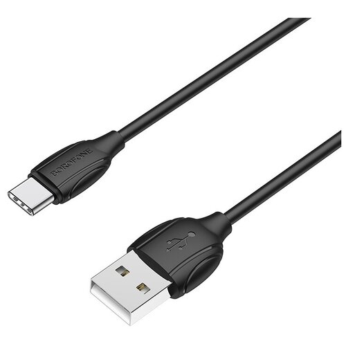 USB кабель BOROFONE BX19 Benefit Type-C, 3A, 1м, PVC (черный)