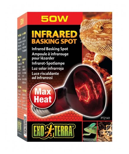 Лампа для террариума Exo Terra Infrared Basking Spot - R20 / 50 W