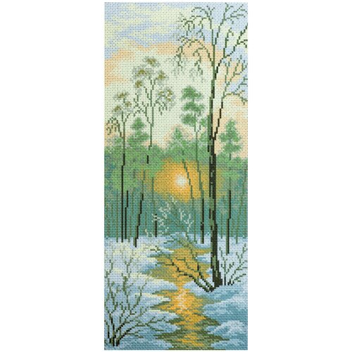 Рисунок на канве матренин посад арт.24х47 - 1204 Зимний закат