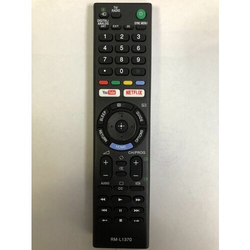 Пульт управления для телевизоров Sony RM-L1370 универсальный, черный new remote control for sony lcd tv rm gd023 kdl46ex650 kdl26ex550 kdl40ex650 rm gd026 rm gd027 rm gd028 rm gd029 rm gd030 rm gd0