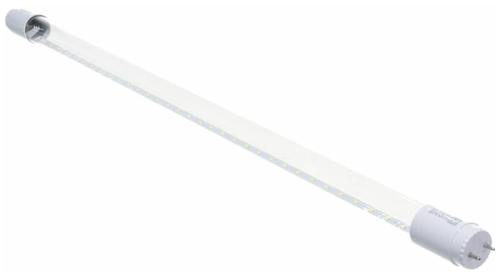Лампа светодиодная LED-T8R-П-PRO 10Вт линейная прозрачная 6500К холод. бел. G13R 1000лм 230В 600мм поворотн. IN HOME 4690612030944