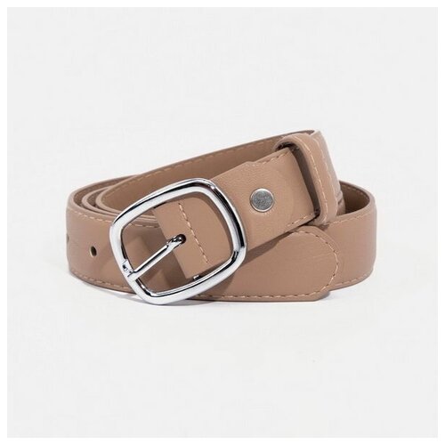 фото Ремень сима-ленд, размер 105, бежевый сима-лэнд