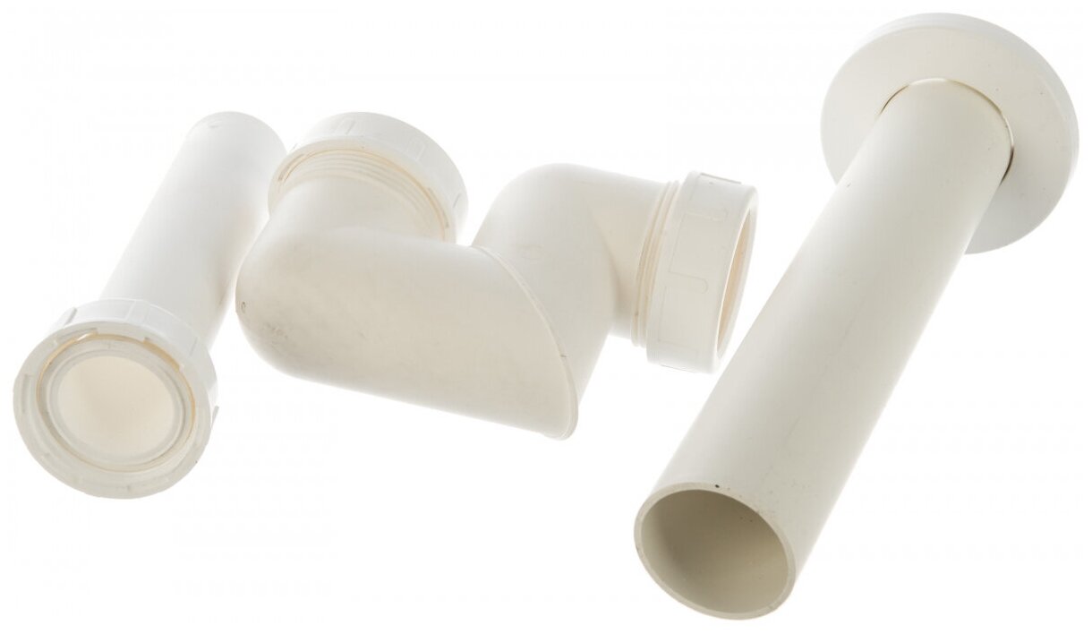 фото Трубный (коленный) слив-перелив для ванны, для унитаза, для писсуара, для сифона, для биде, для душа, для раковины, для душевого поддона Alcadrain A55BLACK