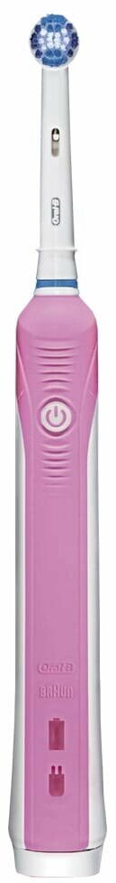 Электрическая зубная щетка Oral-B Pro 700 3D White, розовый - фотография № 3